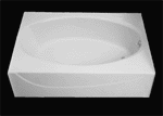 crane oval recessed tub